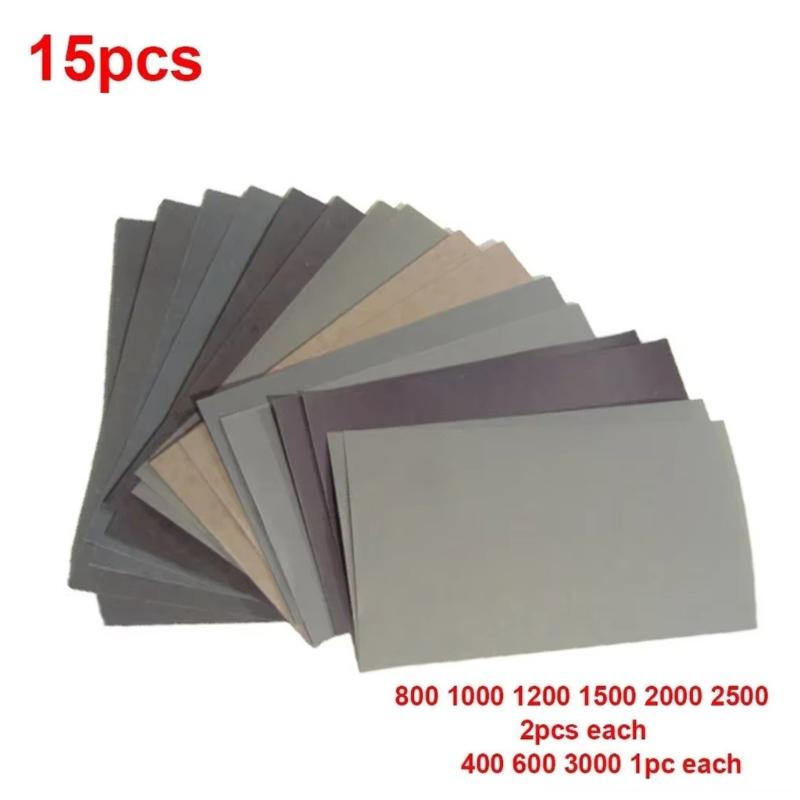 Versatile Abrasive Paper Sheets Providing Uniform Grits For Grinding Polishing Applications In Wood Crafts Electronics Hardware