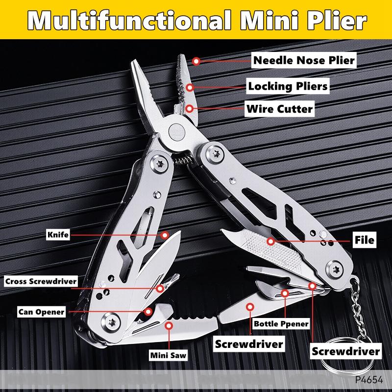 Taschen Mini-Zange Messer Schraubendreher Klappbar Kleines Multitool Öffner Nagelfeile Präzisionszange Handwerkzeuge Outdoor Notfallwerkzeug