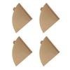 100pcs Coffee Filters Soft Texture Wood Pulp Coffee Filter Paper Cone for Drip Coffee Maker