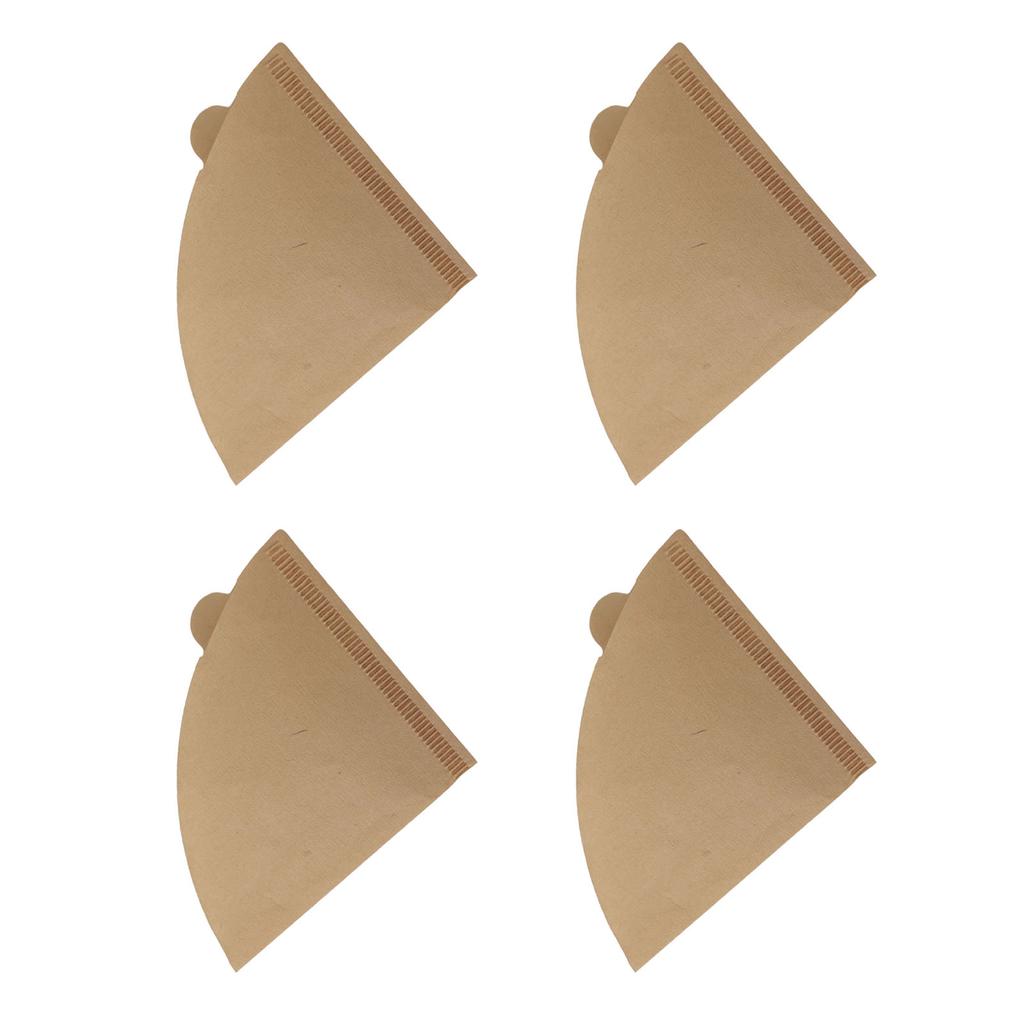 100pcs Coffee Filters Soft Texture Wood Pulp Coffee Filter Paper Cone for Drip Coffee Maker