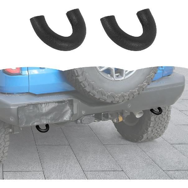 

RT-TCZ Rear Bumper Tow Hook Covers Rubber Protector Cover Exterior Accessories for Ford Bronco 2021-2025 (Red) чёрный