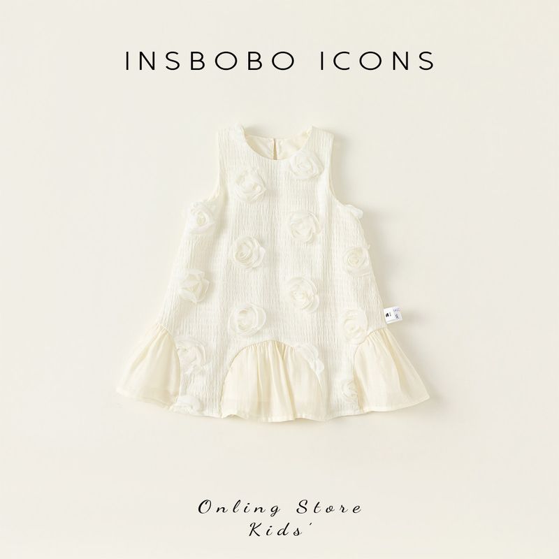 Children s Clothing Fashionable Summer New Arrival Baby Girl Dress Beige 100