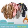 Unisex Long-Sleeve Footed Jumpsuit Winter Onesie with Zipper (ALO)