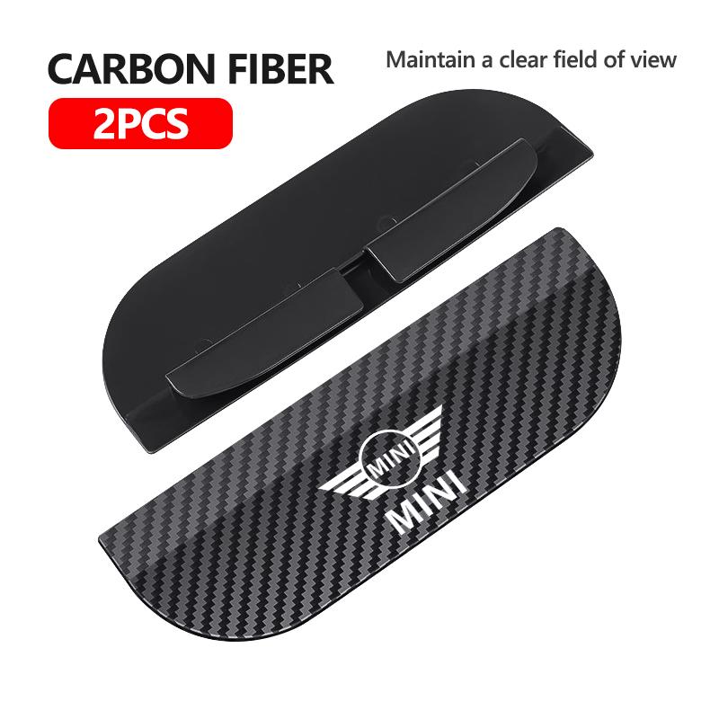 

For MINI Carbon Fiber Car Rear View Mirror Rain Eyebrow Shield Sun Visor Accessories Cooper R55 R56 R57 R58 R59 R60 R61 JOHN