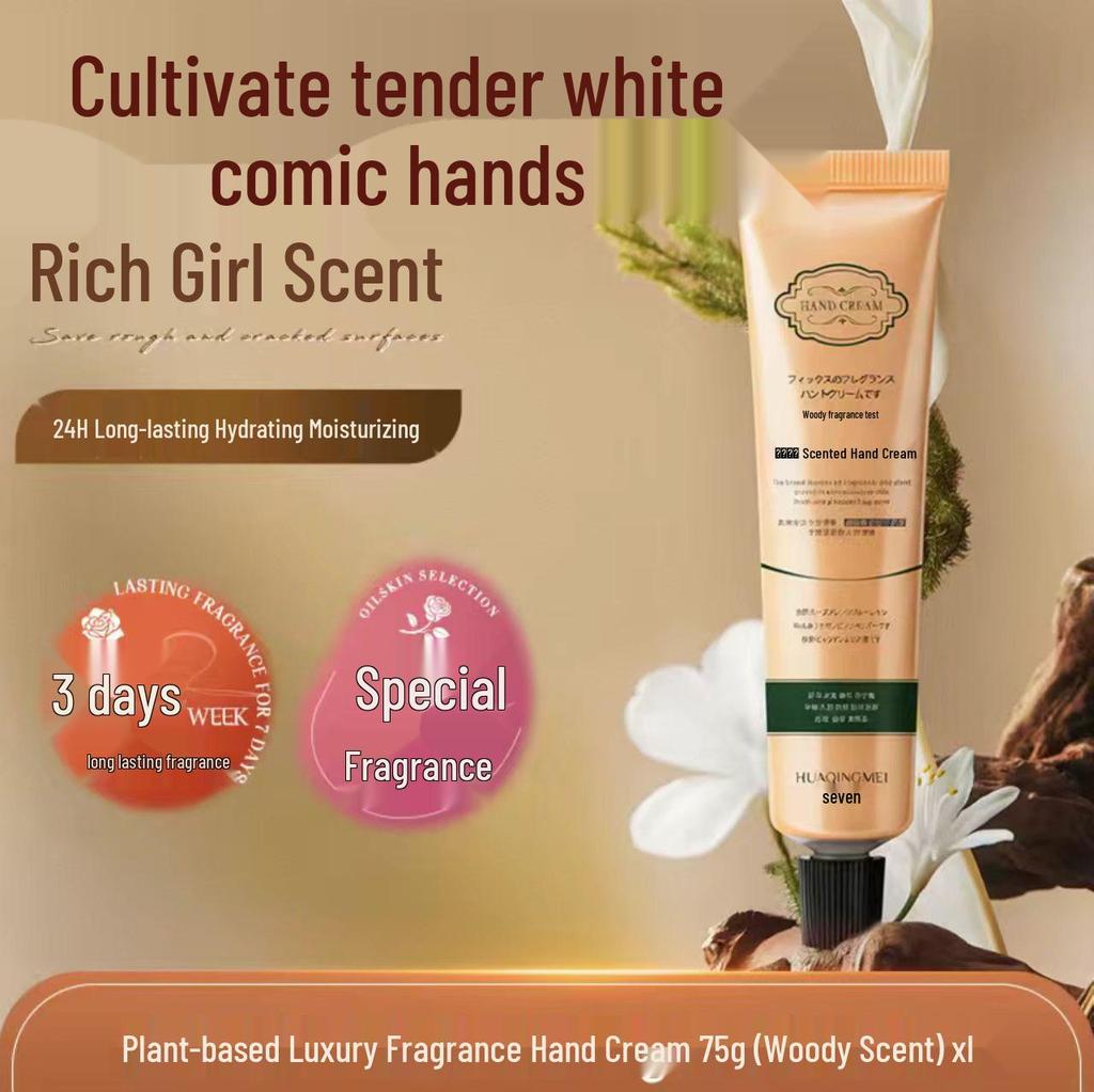 Plant-Based Fragrance Hand Cream - Hydrating & Whitening, Reduces Wrinkles, Moisturizing, Genuine Gift for Tender Skin