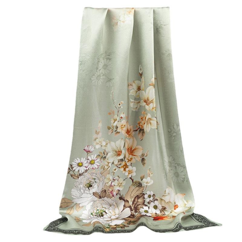 Shanghai Story New Mulberry Silk Scarf for Women In Summer Thin and Versatile Hangzhou Silk Shawl Gift Scarf for Mom