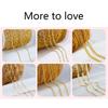 14K Gold Plated Brass Metal Clip Beads Tube Chain For DIY Jewelry Necklace Bracelet Making Findings Bulk Chain Wholesale