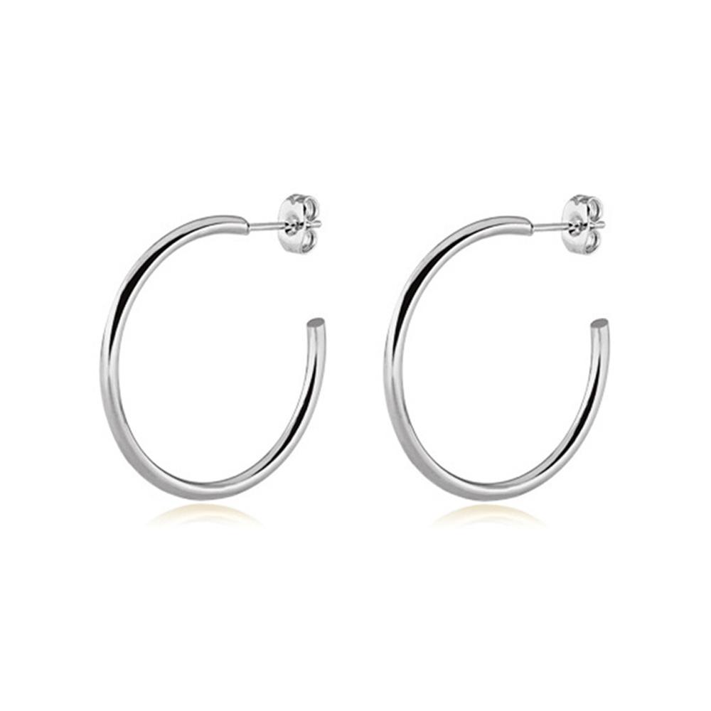 

Stainless Steel Round Circle Creole Hoop Earrings For Women Gold Silver Color Party Jewelry Brincos 2025 Hoops Gifts