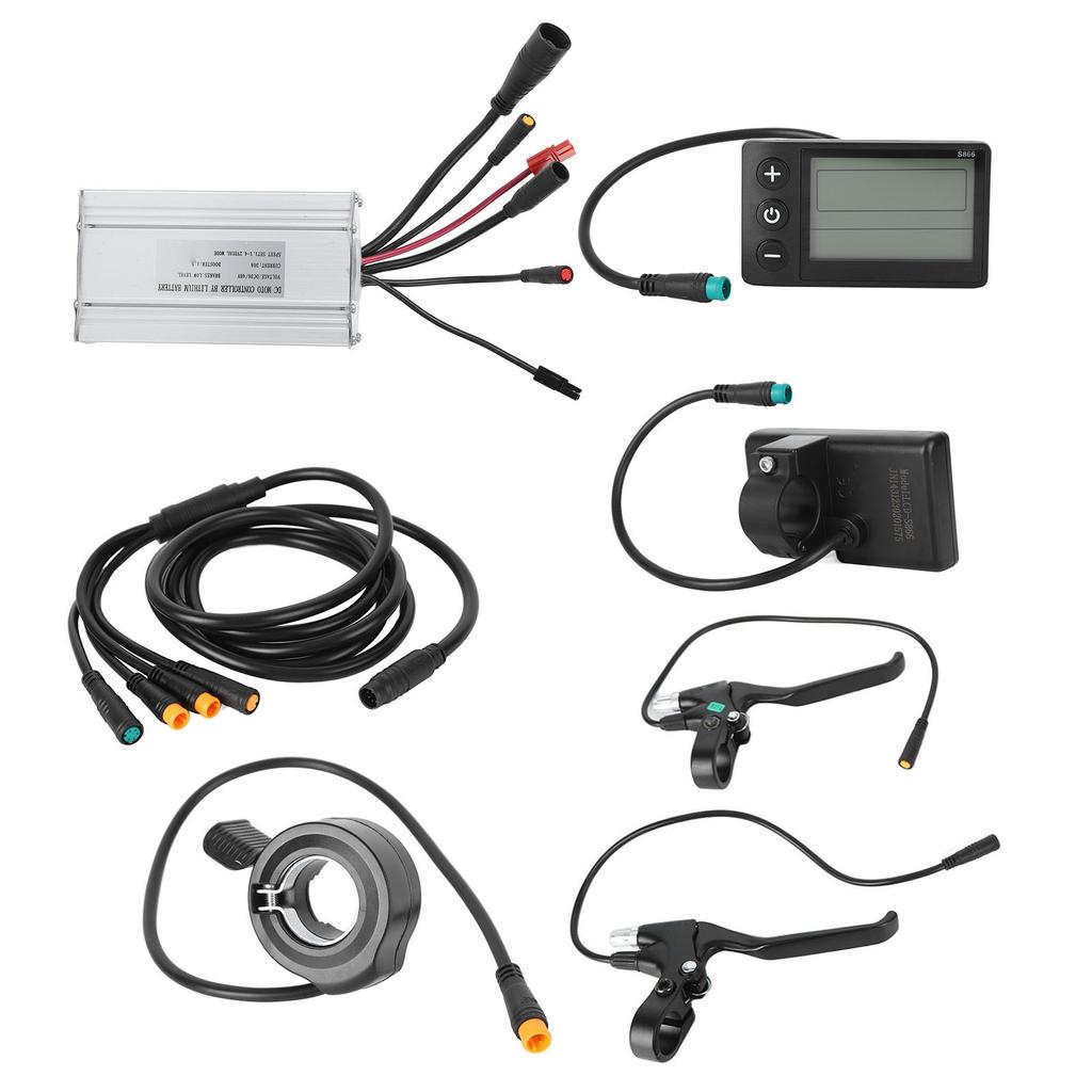 JN30A Motor Controller Set Multi Function Bike Controller S866 Display Panel Kit Electric Durable Bike Conversion Kit