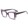 Women Luxury Designer Color Stitching Eyeglasses for Ladies Anti Blue Light Blocking Glasses Frame Optical Frame