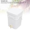 Honey Bucket 20L 39x27x27cm Square Plastic Honey Extractor with Gate and Lid for Beekeeping