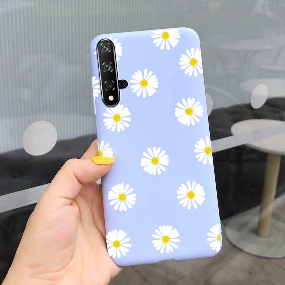

For Huawei Nova 5T Case Beautiful Girl Flower Phone Case For Huawei Nova5T YAL-L21 Soft Silicone Shockproof Back Cover Bumper Huawei Nova 5T