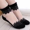 1 Pair Spring Summer Ladies Ultrathin Lace Embroidery Silk Transparent Glass Crytal Stretch Women Soft Elastic Breathable Socks
