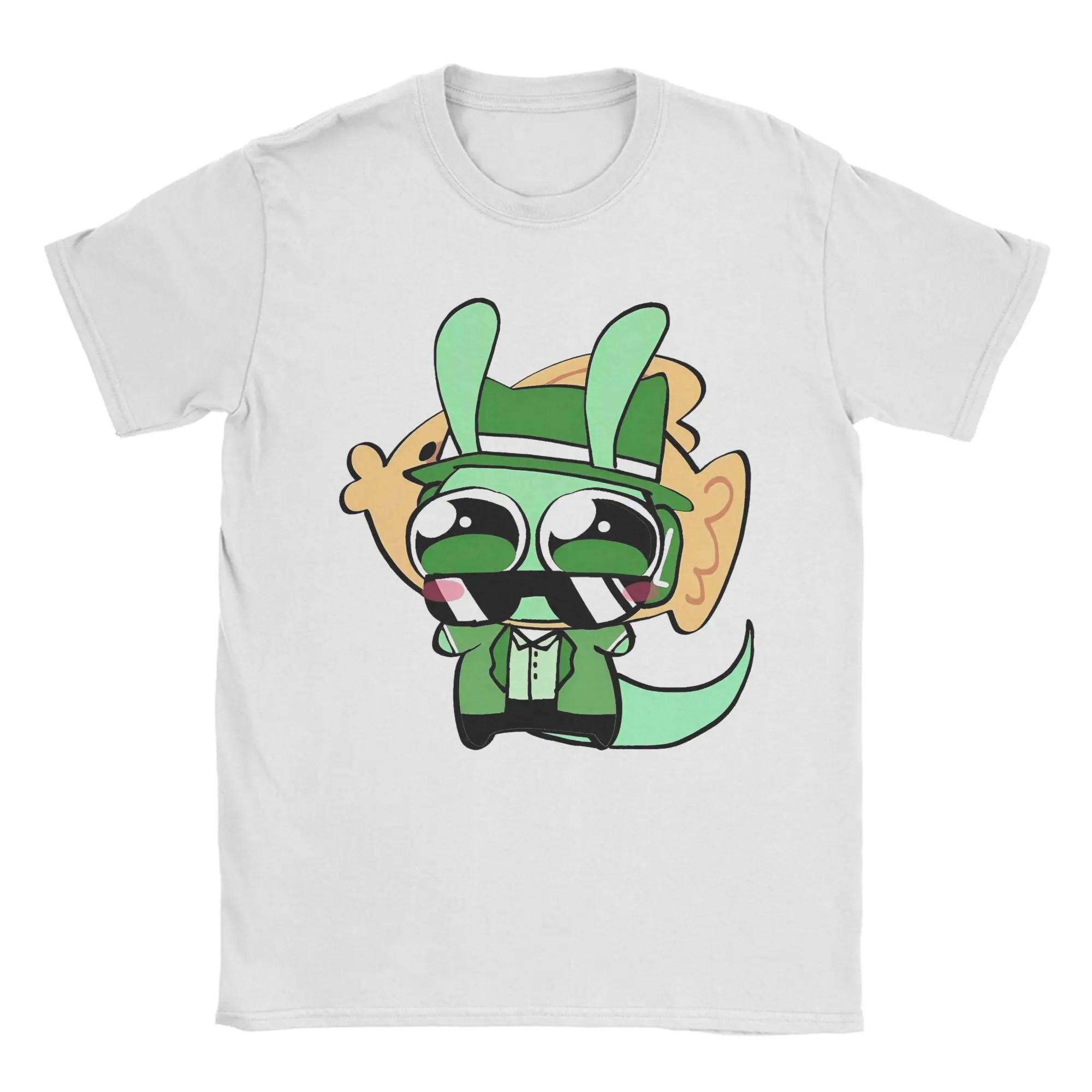 

Cute Green Rabbit Dressed Up Graphic Tee Unisexs Short Sleeve TShirt Breathable Cotton Casual S