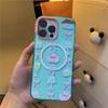 Magnetic Phone Case IPhone 16 Pro 15 Max 14 Blue White Checkered Compatible With Magsafe