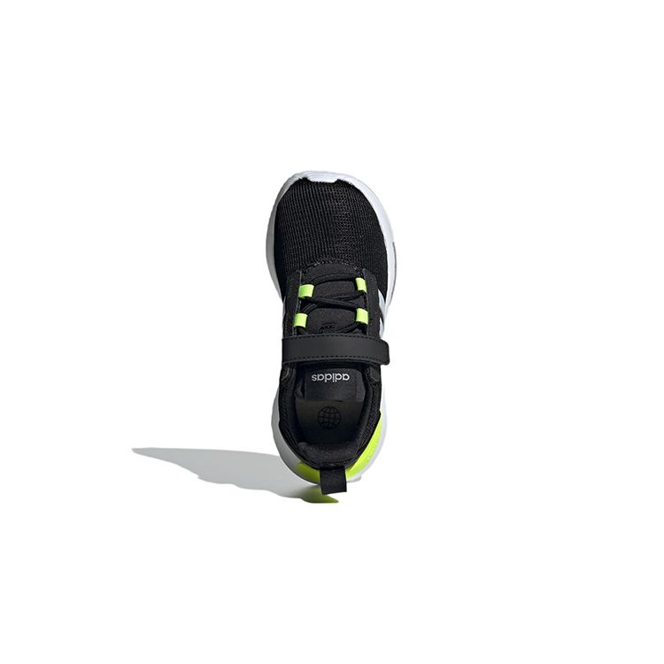 Adidas Racer TR21 Little Kid Black Solar Yellow Kids Sneakers Core-Black Halo-Silver GW8079