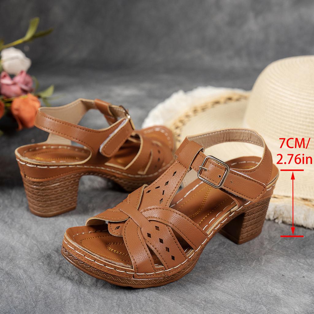 Shoes for Women Summer Fashion Women High Heel Platform Sandals Plus Size 36-43 Sandalias De Mujer Casual Beach Shoes