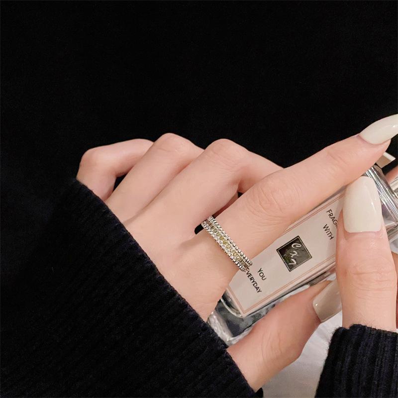 Retro Court Style Open Ring, Colorful Treasure, High-End Sense, Fashion Niche Design Sense, Medieval Ring, Index Finger Ring