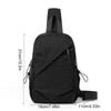 Cloth Phone Bag Solid Color Shoulder Bag Fashion Men Chest Bag  Female