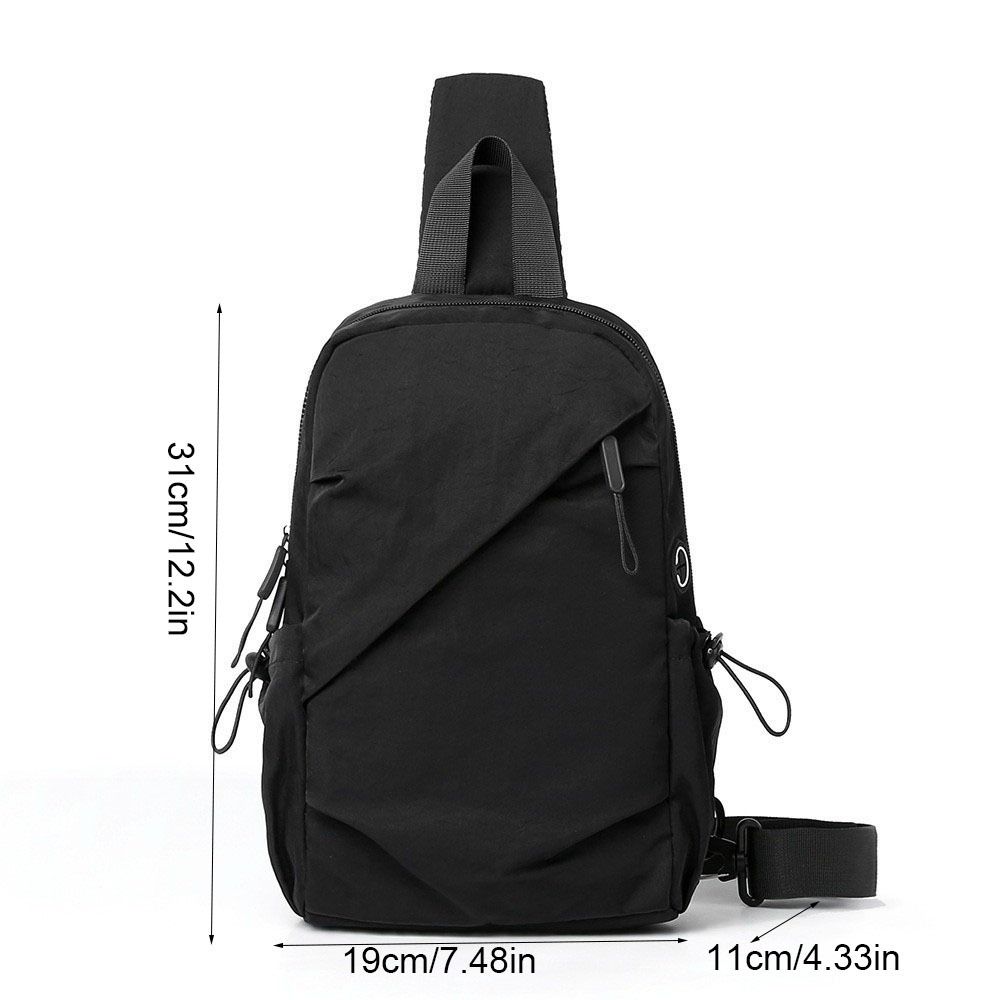 Cloth Phone Bag Solid Color Shoulder Bag Fashion Men Chest Bag Female