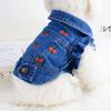 Pet Clothing Small Dog Dog Clothing Denim Jacket Spring Autumn Winter Bigbear Pomeranian Teddy Cherry Princess Vest