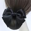 1PC Elegant Black Bow Hairnet for Women - Bohemian with Classic Hair Accessories, Compatible Hairpin/Clip Accessories