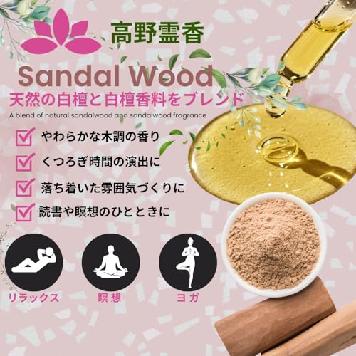 Original Sandalwood Incense, Specially Selected Sandalwood Koya Reiko, 5-inch Large Box, for Koyasan Daishido
