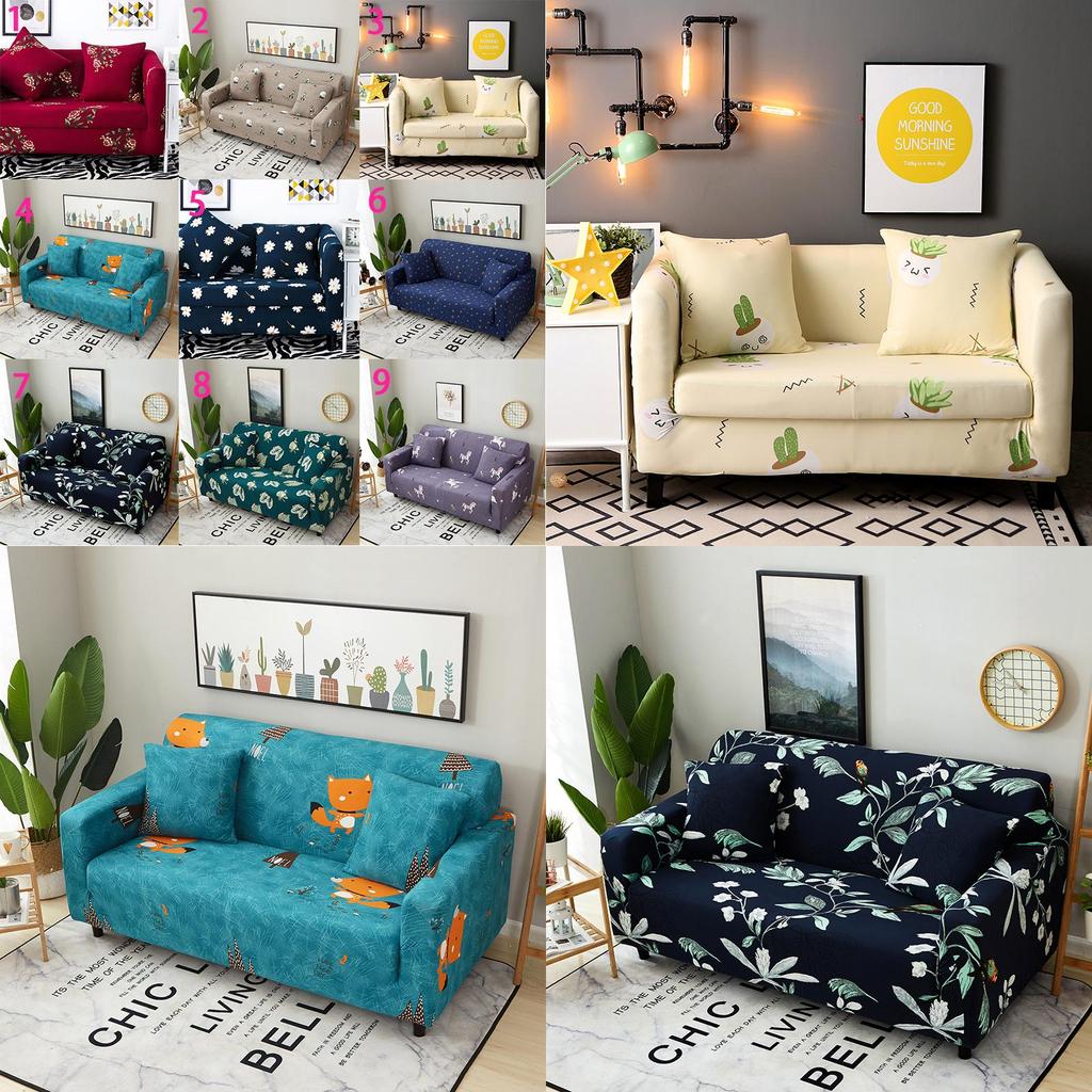 Premium Quality Soft Slipcovers For 1-4 Seats Retro Recliner Sofa Cover With Elastic Fit