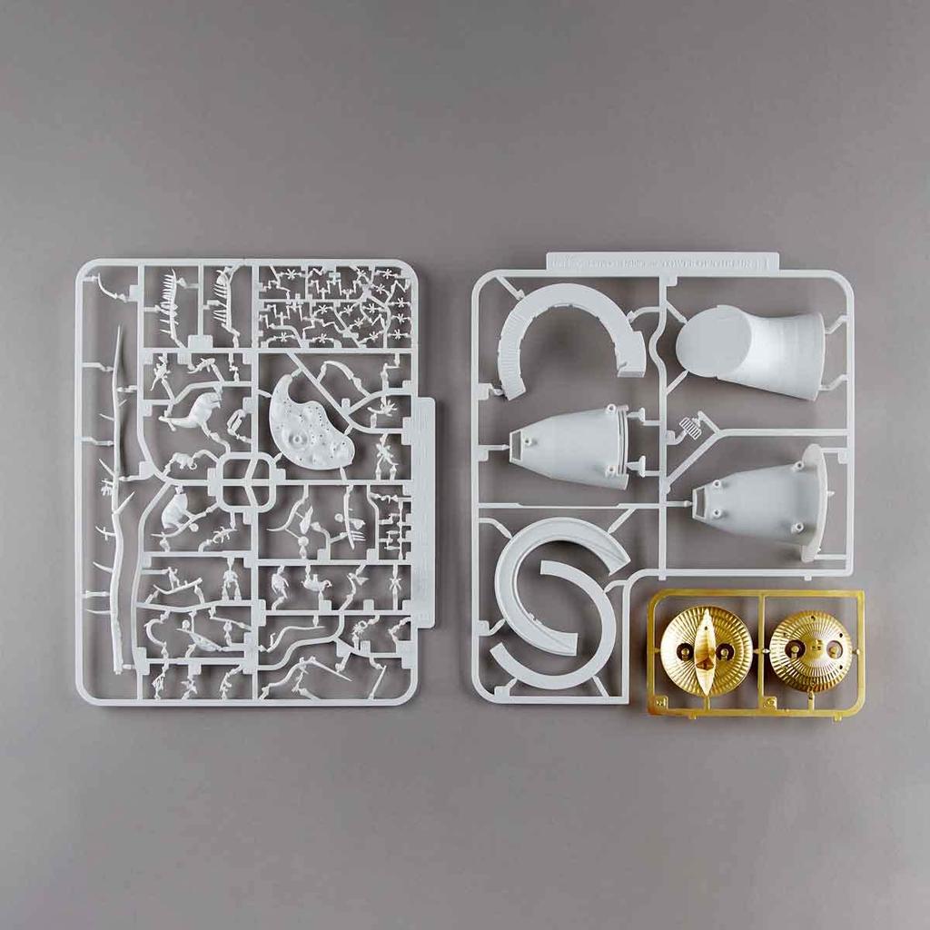 KAIYODO ARTPLA Tower of the Sun scale unpainted unassembled plastic model kit 1/200