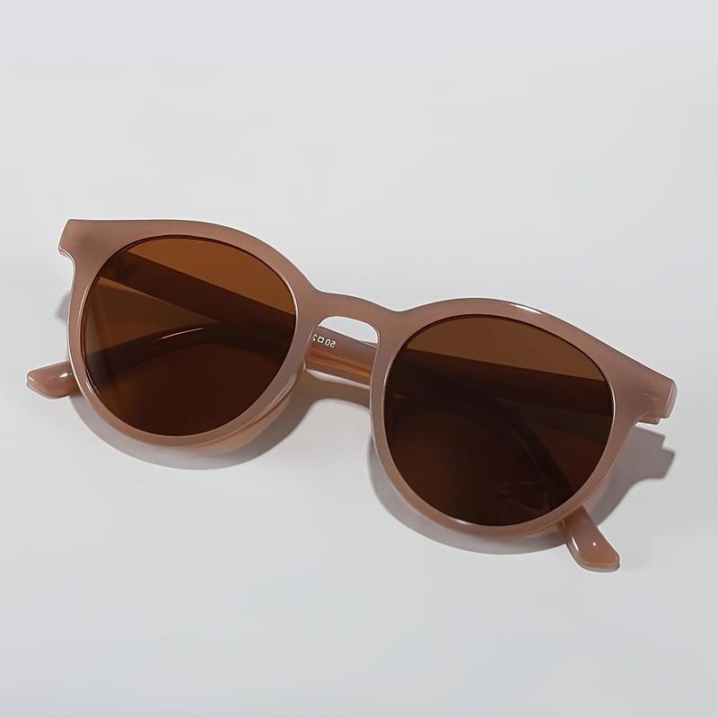 

1 пара очков с круглой оправой для женщин и мужчин - Классический ретро-стиль, идеально подходит для уличной моды, вечеринок, фестивалей и мероприятий