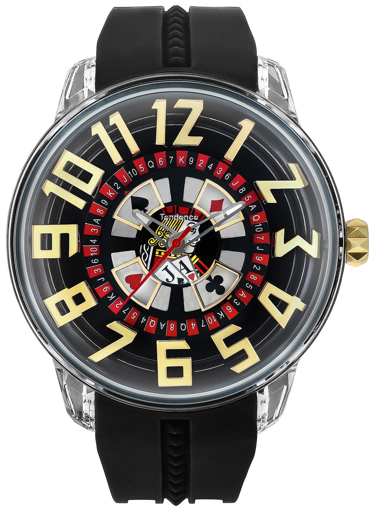

Watch Black Dial Polyamide Mineral Glass Quartz 50MM Watch TY023005 Regular Imported Product [Tendence] Men s