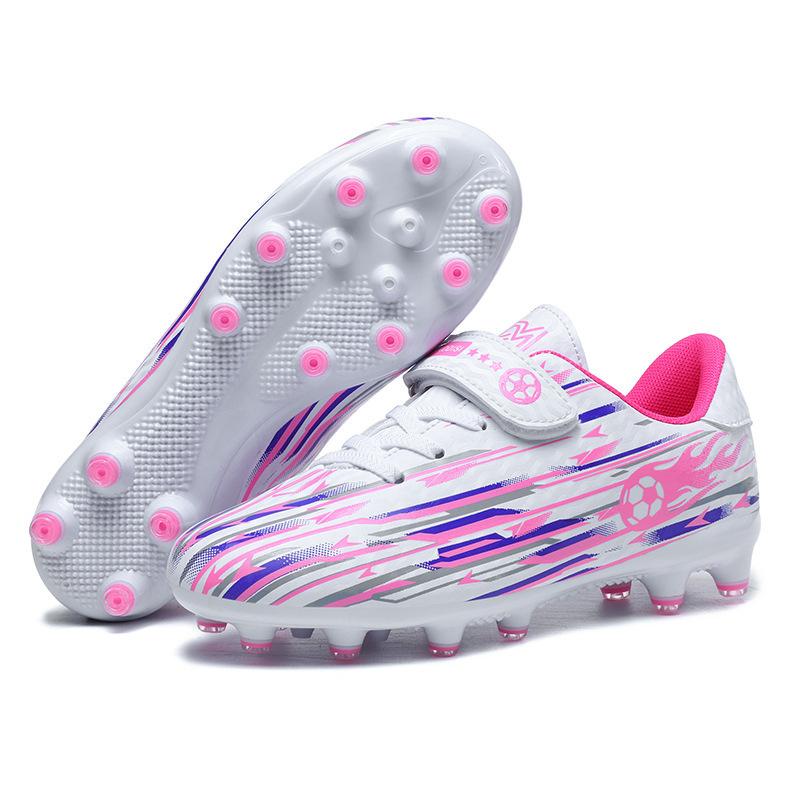 New Velcro children's football shoes boys and teenagers students TF broken nails AG long nails competition training shoes