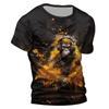 Chimpanzees 3D Tshirt For Men Fashion Hip Hop O-neck Short Sleeve Tops Harajuku Men's T-shirts Oversized Tees Shirt Man Clothing