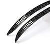 2x For   VW Golf 8 MK8 Carbon Fiber Rear Fog Light Cover Honeycomb Strip