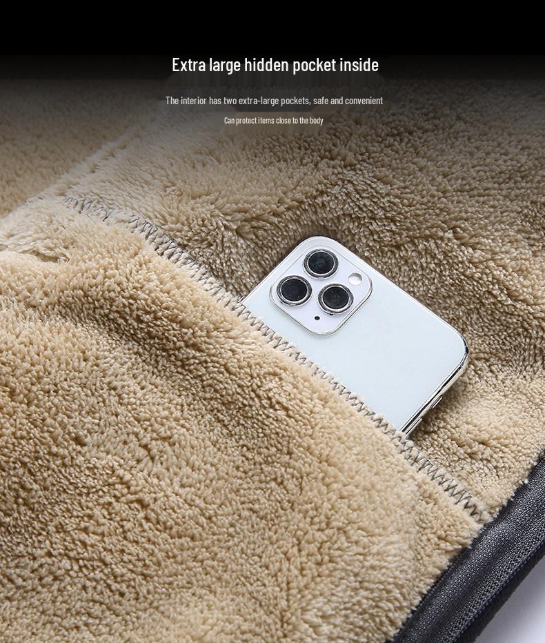 Woodpecker Men's Autumn/Winter Lambswool Fleece Jacket