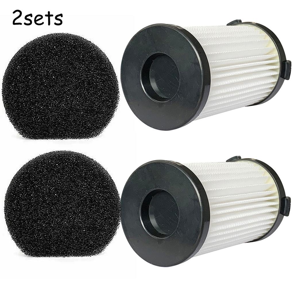 2Sets Replacement Filter + Sponge Kit For Moosoo D600 D601 Corded Vacuum Cleaner