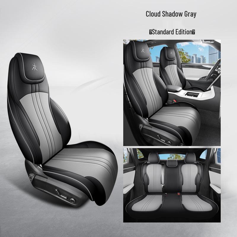 Galaxy L7 Full Leather Car Seat Cushion - Universal Four Seasons Set for Five-Seaters