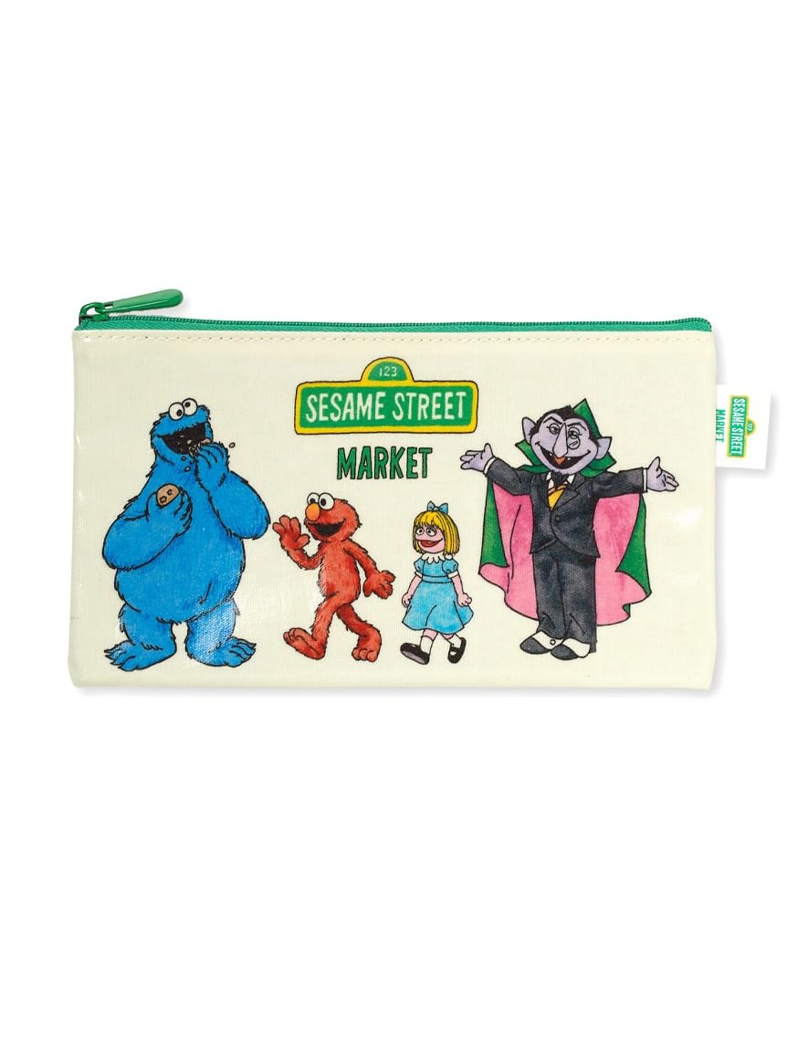 Sesame Street Market Flat Pouch Free Size SSMUGB263213, Unisex/Adult, Green,