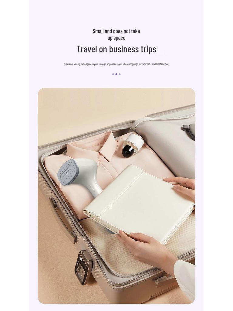 מגהץ אדים ידני נייד בעל עוצמה גבוהה להסרת קמטים מבגדים