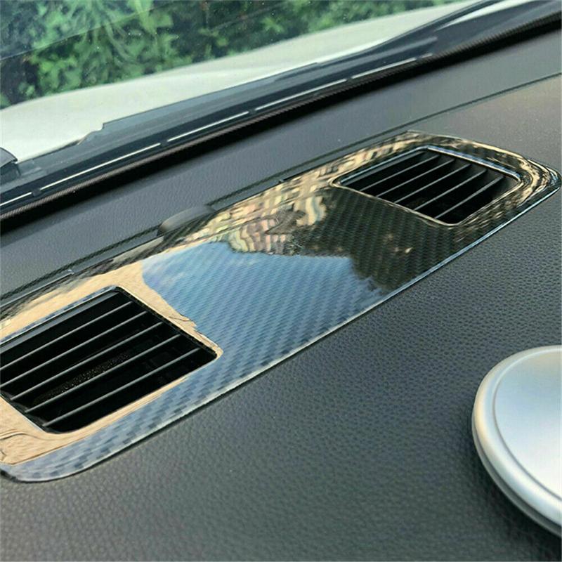 For BMW E90 E92 E93 3 Series 2005-2012 Carbon Fiber Style Center Console Air Vent Outlet Cover Trim Car Interior Accessories