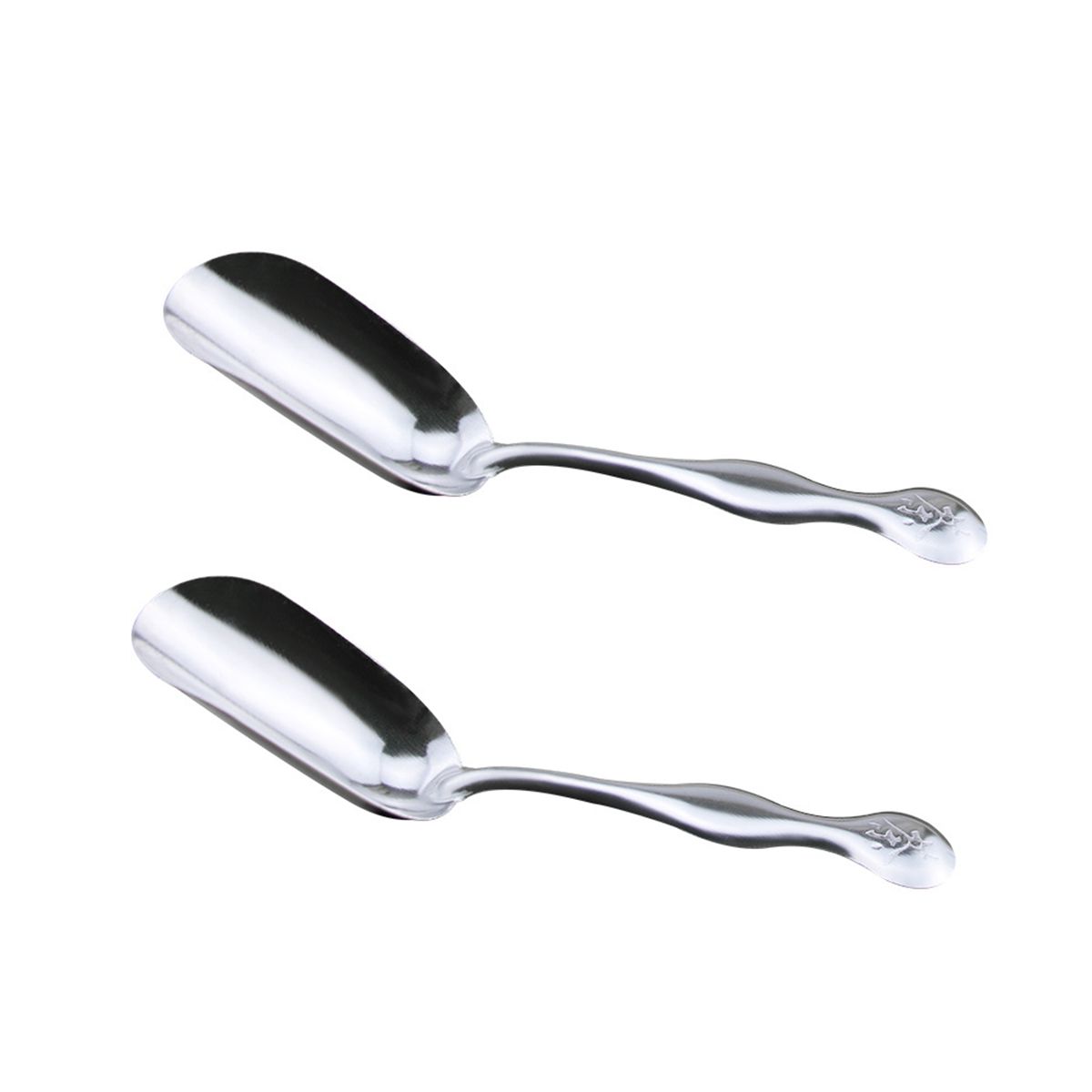 

2 шт. чайная ложка 18/10 из нержавеющей стали для смешивания мороженого, коктейлей, набор ложек для размешивания чайных пакетиков, посуда для рассыпного чая