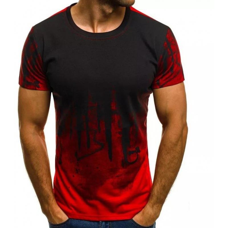Men's 3D Printed T-Shirt Animal Pattern Printing Short Sleeve O-Neck Pullover Casual Top