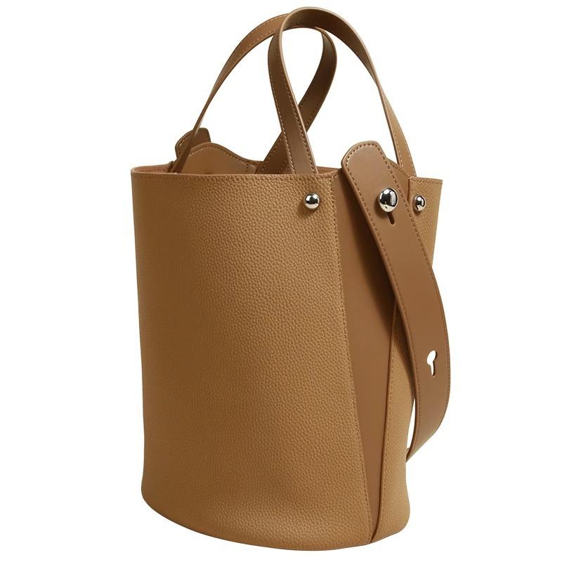 Bucket Bag Women's Large-capacity Vegetable Basket Women's Bag 2025 New High-end Portable Women's Bag To Work Commuter Messenger Bag