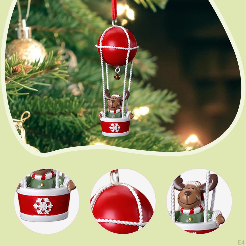 Christmas Ornament Decoration Figurines Small,Crafts,Resin,Cute Decor Tree Hanging Pendant