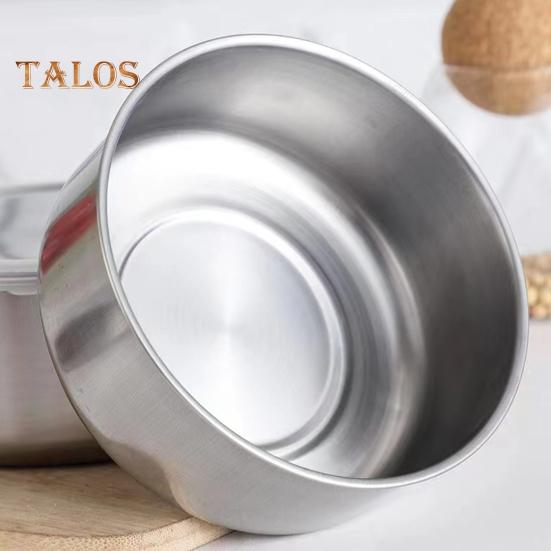 5Pcs Food Storage Bowl Easy To Clean Multi Functional Stainless Steel Bowl for Home Kitchen Camping Picnic