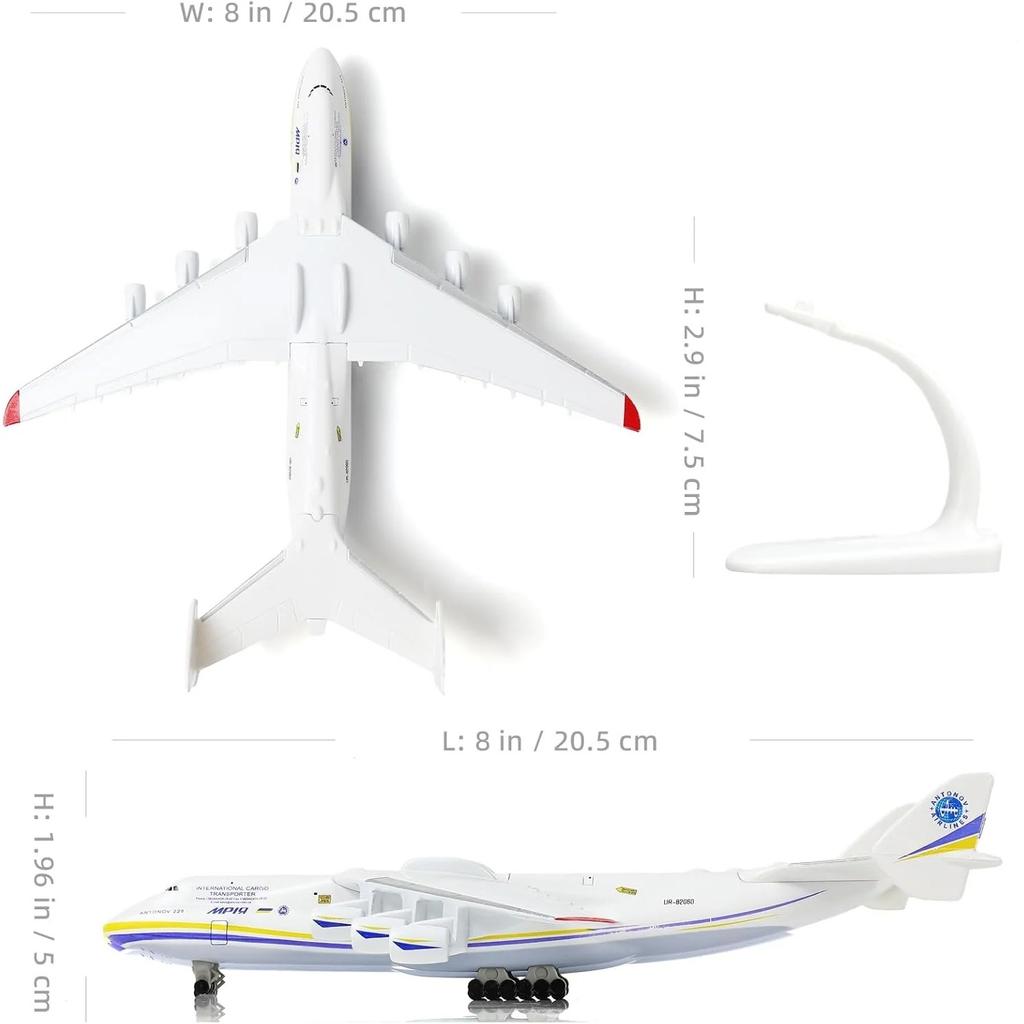ANTONOV 225 Airlines Ukraine An-225 Mriya Alloy Soviet Union Air Airplane Model Plane Diecast Aircraft