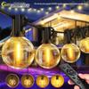In-Stock 24V G40 Low Voltage String Lights with Remote, Dimmable & Waterproof for Garden or Camping Decor