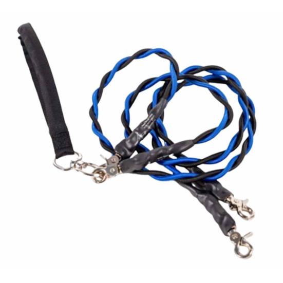 Double Bungee Dog Leash 360-degree Swivel Tangle-Free Dual Dog Leash Shock Absorbing