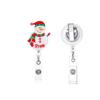 Christmas Badge Holder with Belt Clip Spring Loaded Retractable ABS Badge Holder for Doctor Nurse Student Teacher