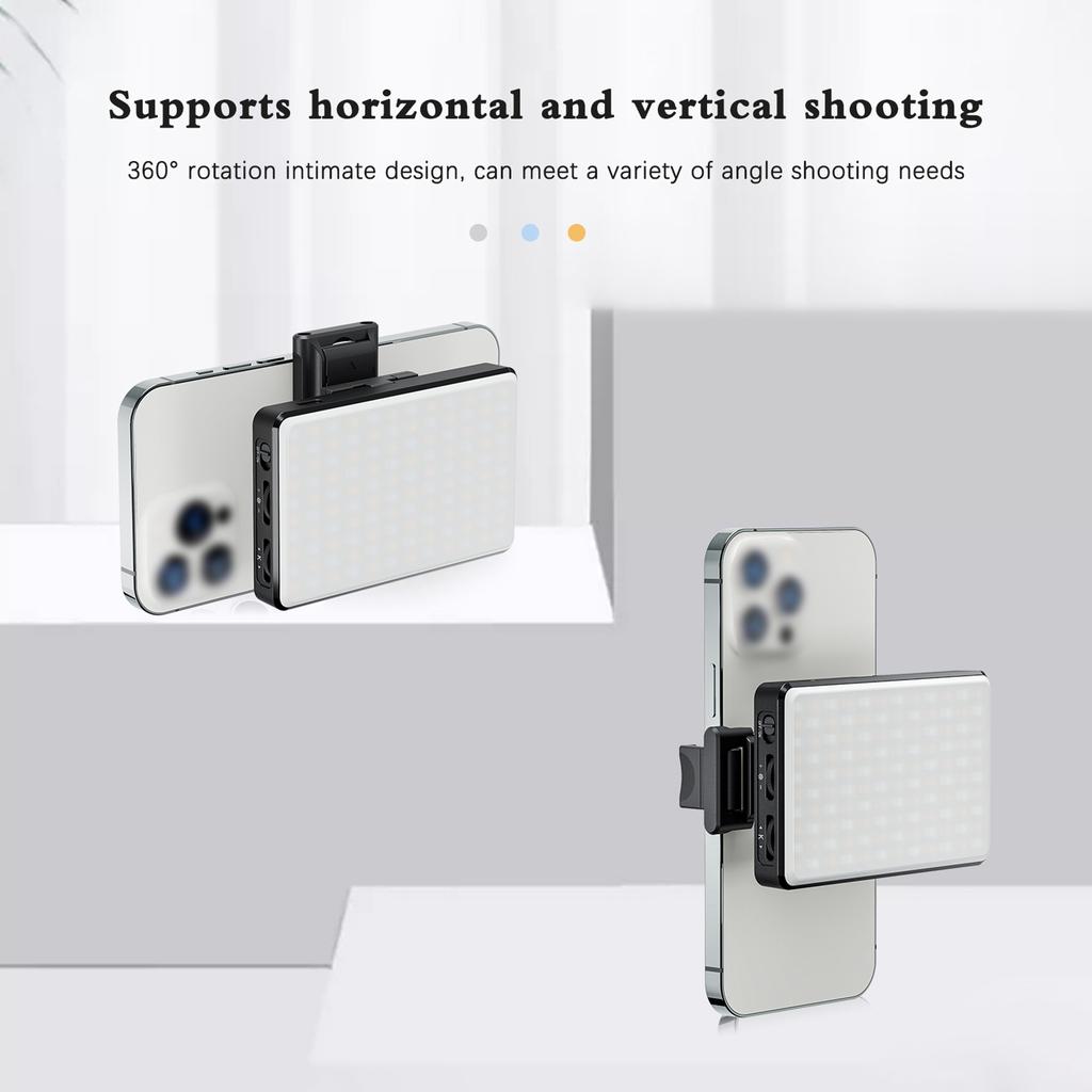 Pocket Clip On LED Video Light Computer Tablet Mobile Phone Video Conference Light 2500K 9000K Dimmable Built In